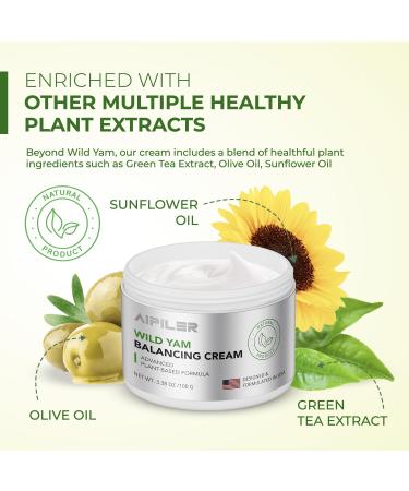 Wild Yam Cream for Hormone Balance | Natural Menopause & Menstrual Support | Hot Flash & Night Sweat Relief - Buy Online on GoSupps.com