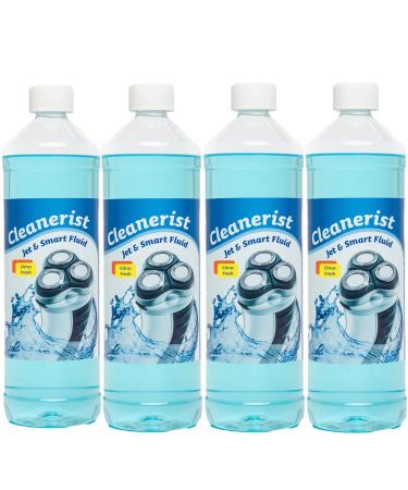 4x1 Cleanerist Jet & Smart Fluid Cleaning Fluid Compatible Replacement for Philips Shaver Citrus Fresh 1 l (Pack of 4)