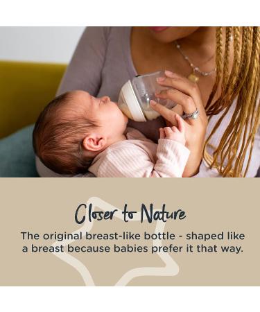 Tommee Tippee Baby's Choice Bottle Set - Closer to Nature & Anti-Colic Bottles with Breast-Like Nipples, 5fl oz, 0m - Buy Online on GoSupps.com