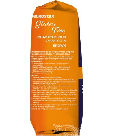 Eurostar Chapati Atta Gluten-Free Flour 1.5kg - Medium Brown (Pack of 1) - Buy Online on GoSupps.com