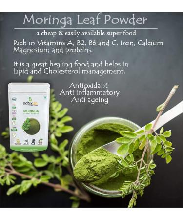 CROW Pack of 2 Tulsi Powder Moringa Powder (500 GM Each) Combo Pack 1 KG by B Naturall - Buy Online on GoSupps.com