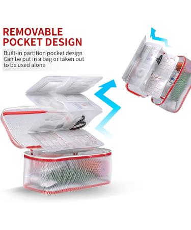 Kitgo Waterproof First Aid Kit Gift for Mother - Essential Medical Supplies for Home, Dorm, Outdoor, Car - Blue - Buy Online on GoSupps.com