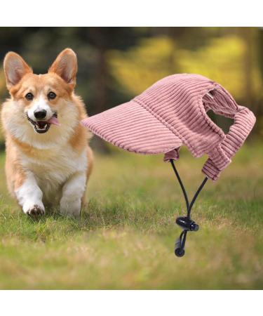 Predolo Pet Sports Hat - Fashionable Pink Dog Sun Hat with Ear Holes Sun Protection Cap for Small Dogs - XL Baseball Cap - Buy Online on GoSupps.com