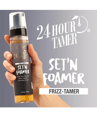 EBIN NEW YORK 24 Hour Tamer Set'n Foamer Frizz-Tamer 8.5oz/ 250ml - Tames Frizz & Fly-aways Provides Moisture Non Greasy Formula with Lightweight Texture Soft Finish and Enhance Shine 8.5 Fl Oz (Pack of 1) Frizz-Tamer - Buy Online on GoSupps.com