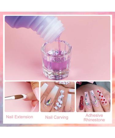 Saviland 8 OZ Professional Acrylic Liquid Monomer - Fast Setting, Non-Yellowing MMA Free Formula for Acrylic Nail Extensions - Buy Online on GoSupps.com