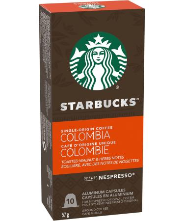 Starbucks By Nespresso Pike Place 5 X 10 Nespresso Coffee Pods 50 Count & By Nespresso Single Origin Columbia Nespresso Ground Coffee capsules Original Line Compatible 10 Nespresso Coffee Pods Pike Place + Colombia 10 Count (Pack of 5) - Buy Online on GoSupps.com