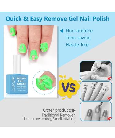 Nail Polish Remover - Fast Gel Polish Remover with Cuticle Pusher & Scraper | No Foil Needed Removes in 2-5 Minutes - International Shipping Available - Buy Online on GoSupps.com