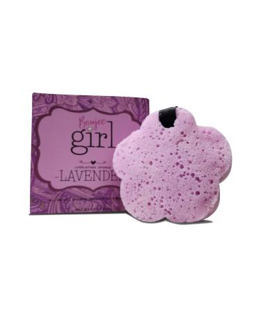 Soap Infused Sponge for Shower Shower Sponge for Body - Pre Soaped & Scented Shower Sponge Bath Sponges for Shower Women Body Sponge for Bathing Spa & Travel Lavender