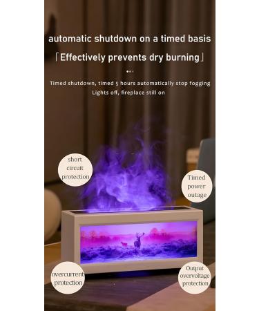 Buy Essential Oil Flame Diffusers & Humidifiers - Aromatherapy Diffuser with 7 Color Modes Timer & Auto Shutdown - 150ml White Aroma Diffuser for International Shipping - Buy Online on GoSupps.com