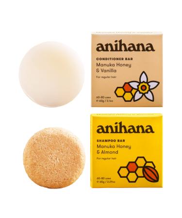 ANIHANA Shampoo and Conditioner Bar Set | Deep Cleansing & Softening | For Normal Hair