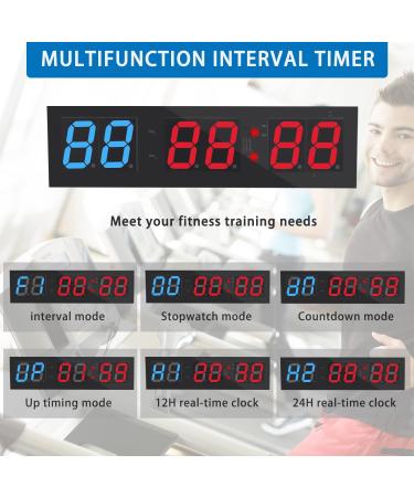 SMAHEAT 1.5 Multi-Function Fitness Timer for Tabata, FGB, EMOM - Blue/Red Stopwatch for Home/Gym Workouts - Buy Online on GoSupps.com