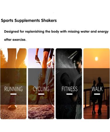 Yissone Protein Shaker Bottle - Portable Shak-Mixer with Powder Storage for Fitness Running & Cycling - Beige - Buy Online on GoSupps.com