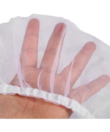 Birdcage Nylon Mesh Net Cover Guard - L Size White | Pet Birds Parrot Cage Seed Catcher Skirt | Soft Ventilated Design - Buy Online on GoSupps.com
