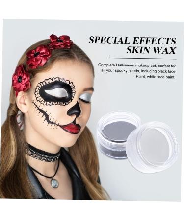 Angoily 2pcs Cosmetic Wax Eyeliner Pencil Special Effects Skin Wax Matte Waterproof Eyeliner Pigment Face 4X4X2CM White - Buy Online on GoSupps.com