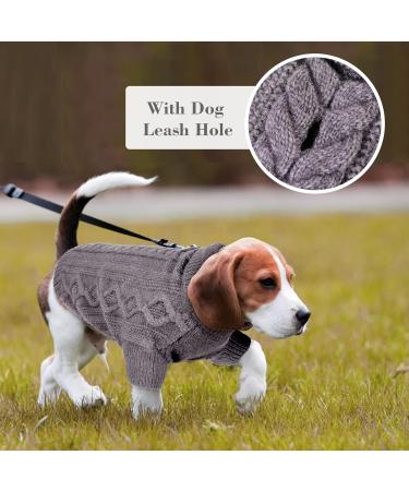 Hjumarayan Elegant Dog Sweater Warm & Stylish for Medium Dogs | Perfect Fit for French Bulldogs - XL (Breast 62cm Back 46cm) - Gray - Buy Online on GoSupps.com