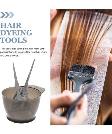 Healifty Hair Dye Coloring Kit - Bowl, Brush, Comb - Salon & Home Hair Dying Accessory Set (Grey) - Buy Online on GoSupps.com
