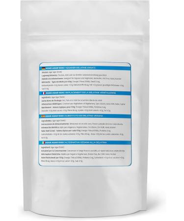 Mr.P Ingredients Agar Agar 100g Powder - Vegan Gelatine Replacement for Jelly, Mousse & Molecular Gastronomy | Gelling Agent - Vegan, Vegetarian, Halal, Kosher, Non-GMO | Resealable Pouch - Buy Online on GoSupps.com
