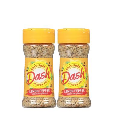 Mrs Dash Lemon Pepper Seasoning | Salt Free Seasoning Blend | Kosher Certified Mixed Spice | All Natural | 2 x 71g