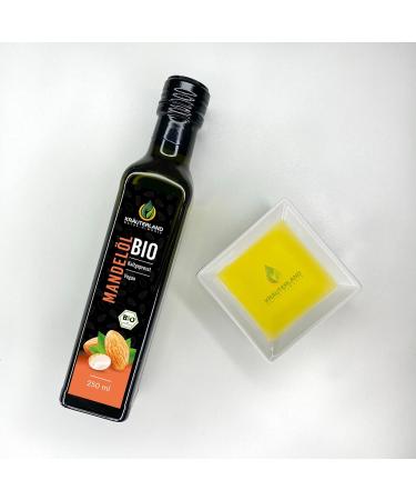 Herballand Organic Almond Oil 1000ml | Cold-Pressed Cooking Oil | Vegan & Natural for Cooking Baking Salads Desserts & Skin/Hair Care - Buy Online on GoSupps.com