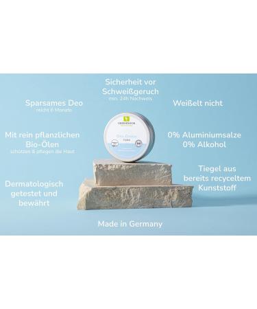  GREENDOOR GREENDOOR 2 x 50 ml vegan crystal cream deodorant no sweating smell no bleaching zinc and alcohol free no animal testing dermatologically tested - Buy Online on GoSupps.com