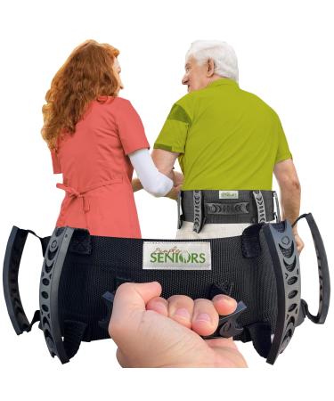 Gait Belt for Seniors - Transfer Gate Belts With Handles for Lifting Elderly & Patient Physical Therapy - Easy to Use Quick Release Gait Belt for Medical Nursing Use - Feel Safe & Improve Your Balance