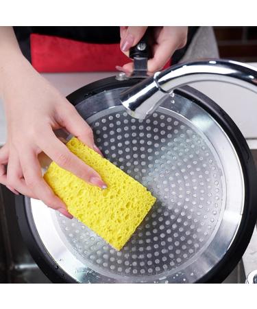 Shakven Luffa Cleaning Sponges Friendly Sponges for Dishes Friendly Sponges for Dishes Multipurpose Cleaning Sponge Reusable Kitchen Sponges Scrubbers for Household Yellow - Buy Online on GoSupps.com