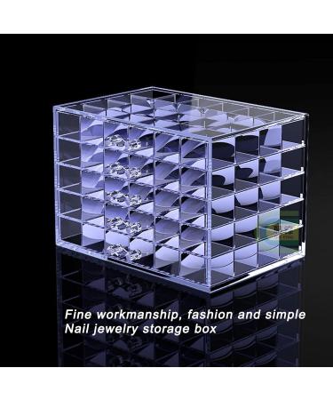 Shop Oukens Clear Plastic Jewelry Box - 5-Layer Transparent Storage for Nail Art Jewelry & Small Fishing Gear | International Shipping - Buy Online on GoSupps.com