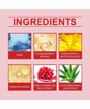 Pomegranate Pure Cleansing Foam - Gentle Daily Face Wash for All Skin Types with Fruit Extract & Aloe Nourishing and Deep Cleansing 120g - Buy Online on GoSupps.com