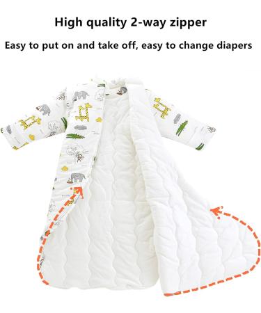 Chilsuessy Baby Winter Sleeping Bag 3.5 Tog | Organic Cotton | Giraffe Park Design | 2-4 Years - Buy Online on GoSupps.com