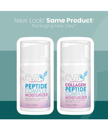 Eva Naturals Collagen Face Moisturizer Peptide - Anti-Wrinkle Hydrating Cream for Smoother Skin | 1.7Oz - Buy Online on GoSupps.com