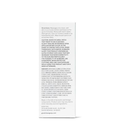 Good.Clean.Goop Beauty Fruit Facial Exfoliating Scrub | AHA Glycolic Acid & Grape Seed Exfoliant | Gentle Face Exfoliator for Smooth Skin | Cruelty Free | 2 fl oz - Buy Online on GoSupps.com