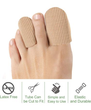 Welnove 10 Pack Toe Caps with Gel Lining for Corns, Blisters, and Ingrown Toenails - Size Large & Medium - Buy Online on GoSupps.com