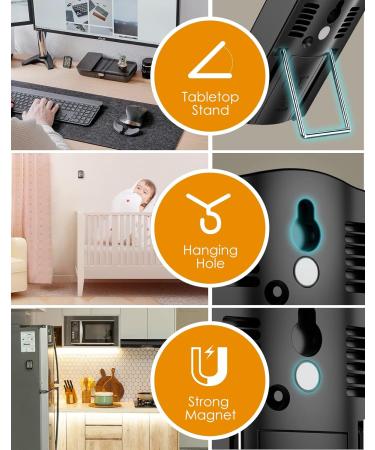 Buy Hoyiours Digital Thermo-Hygrometer - Large LCD Fast Refresh & Smiley Indicator for Home Office & Greenhouse - Best Indoor Temperature & Humidity Monitor - Buy Online on GoSupps.com