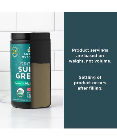 Organic Peppermint SuperGreens Powder with Probiotics | Real Fruits, Vegetables, Herbs | Digestive & Energy Support | 25 Servings - Buy Online on GoSupps.com