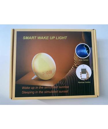 Ghustar Lichtwecker Wake Up Light - Daylight Alarm Clock with Sunrise & Sunset 7 Colors 2 Alarms 7 Natural Sounds FM Radio 20 Brightness Levels Ideal LED Night Light for Adults - Buy Online on GoSupps.com