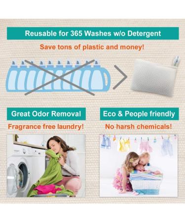 Eco-Friendly Laundry Detergent | Hypoallergenic Organic Unscented - Made in Japan | 365 Washes for Sensitive Skin - Buy Online on GoSupps.com