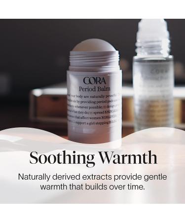 Cora Period Menstrual Cramp Relief Kit - Soothing Warmth Balm (1 oz) and Heat Relief Patch - Up to 8 Hours of Cramp Relief - Buy Online on GoSupps.com