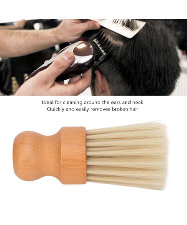 Premium Razor Brush for Men - Beech Wood Hairdresser Cleaning & Neck Dust Brush | Portable Soft Bristles for Salon & Travel - Buy Online on GoSupps.com
