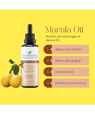 100% Pure Marula Oil for Hair and Skin - Natural Moisturizer and Anti-Aging Treatment - Cold-Pressed Organic - 1.7 Oz - Buy Online on GoSupps.com