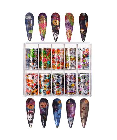 Kalolary 20 Rolls Nail Foil & Glue - Holographic Starry Sky Stars Transfer Stickers for DIY Nail Art Decoration - Buy Online on GoSupps.com