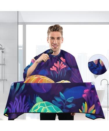 Kigai Sea Turtles Barber Cape - Waterproof Hair Cutting Cape for Men & Women | Adjustable Snap Closure Professional Salon Hairdressing Cape - Buy Online on GoSupps.com