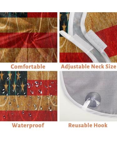 Beard Bib Apron for Men | Waterproof Hair Catcher & Grooming Cape | USA Flag Basketball Design - Buy Online on GoSupps.com