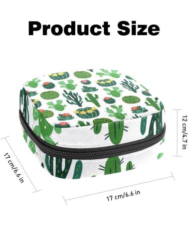 Blooming Cactus Women's Napkin Storage Bag | Portable Menstrual Cup & Bandage Holder | Eco-Friendly Female Menstruation Essentials - Buy Online on GoSupps.com