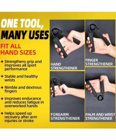 CrazyRope Hand Trainer 4/6 Pack - Forearm & Wrist Coach | 22.5-135kg Grip Strength Training Equipment for Home Fitness - Buy Online on GoSupps.com