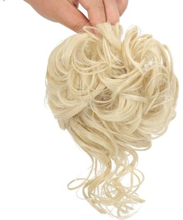 Claw Messy Bun Clip Wavy Curly Chignon Updo Hairpiece - Bleach Blonde - for Women & Girls - Buy Online on GoSupps.com