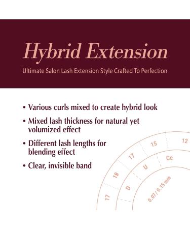 i-ENVY Extension False Lashes | Hybrid Salon Quality Natural Look | Fluffy Cat Eye Fake Lashes with Invisible Band - Buy Online on GoSupps.com