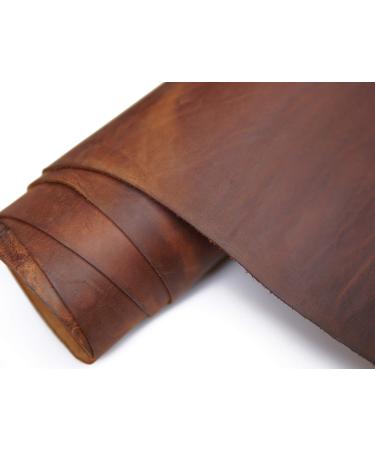 Leather Square 7-8oz (2.8-3.2mm) Thick Full Grain Cowhide Tooling Arts Crafts Leather Heavy Weight -Jeereal (Dark Brown, 12"x12") Dark Brown 12"x12"