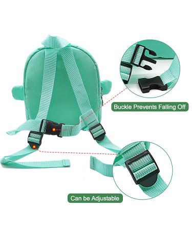Dinosaur Kids Backpack Leash - Toddler Harness for Boys 1-5 Years Old | Green Dinosaur Child Backpack Leash - Buy Online on GoSupps.com