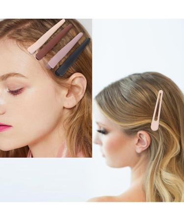 Bellisia 8-Piece Matte Hair Clips Set - Non-Slip Hollow Metal Duck Beak Styling Clips for Women & Girls - Perfect Hair Accessories - Buy Online on GoSupps.com