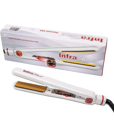 Redline Professional 1 Flat Iron - White Hair Straightener for Effortless Styling | International Shipping Available - Buy Online on GoSupps.com
